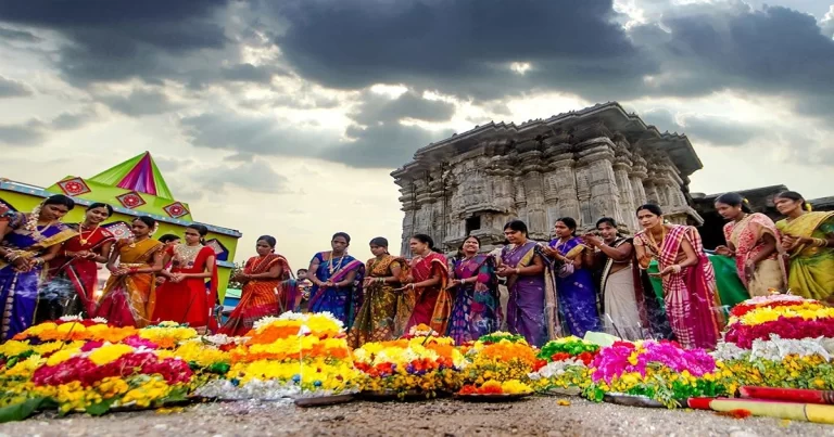 Bathukamma Festival Blooming Up Telangana